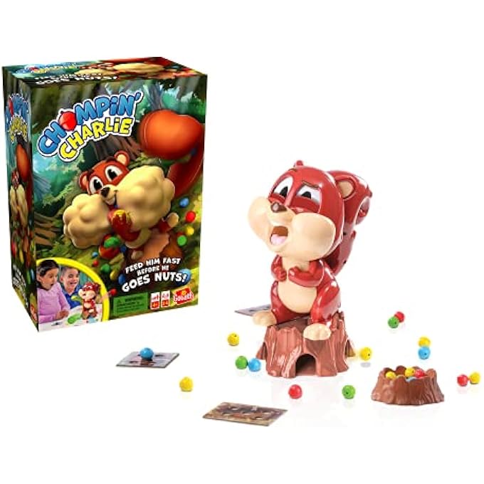 Goliath Chompin' Charlie Game - Feed The Squirrel Acorns and Race to Collect Them When They Scatter by - Image 4