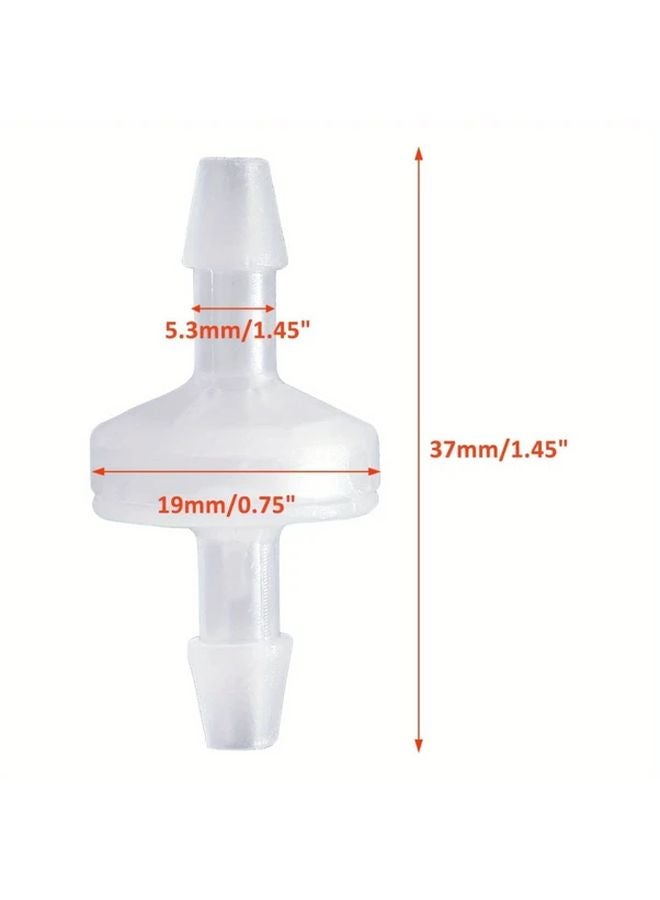 5 قطع 1 4 بوصة صمام فحص PVDF مقاوم للأوزون صمام أحادي الاتجاه للوقود الغاز الهواء - Image 3