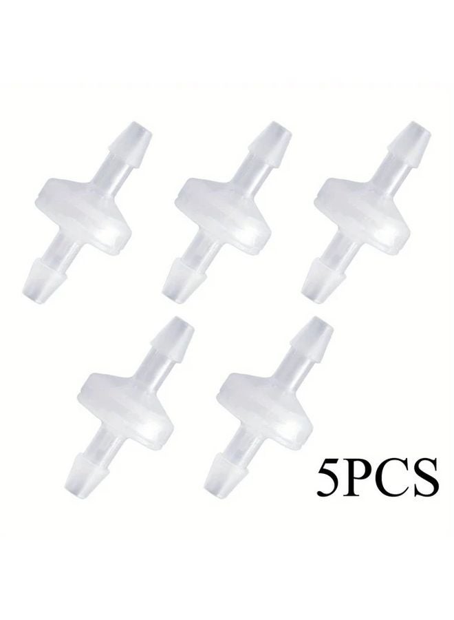 5 قطع 1 4 بوصة صمام فحص PVDF مقاوم للأوزون صمام أحادي الاتجاه للوقود الغاز الهواء - Image 1