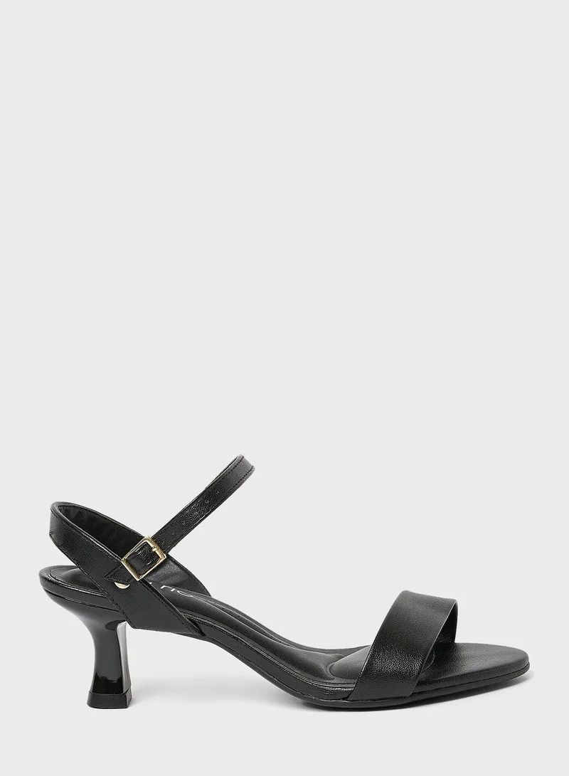 Beira Rio Multi Strap Mid Heel Sandals