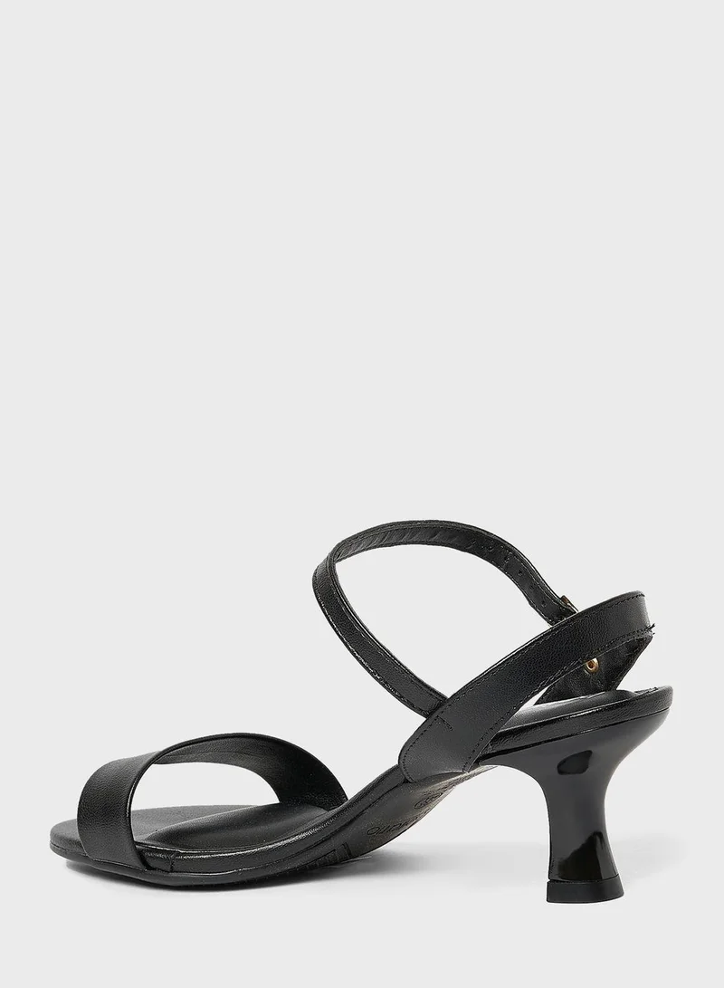 Beira Rio Multi Strap Mid Heel Sandals