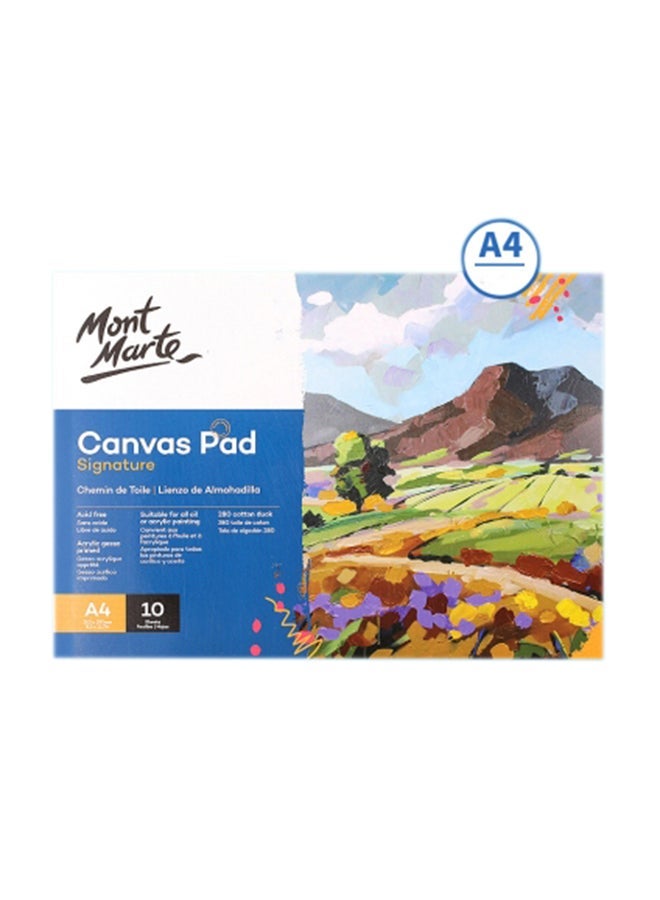 NIBEMINENT 10 Sheet/Pack Oil Acrylic Painting Canvas Pad Paper Multicolour - Image 1