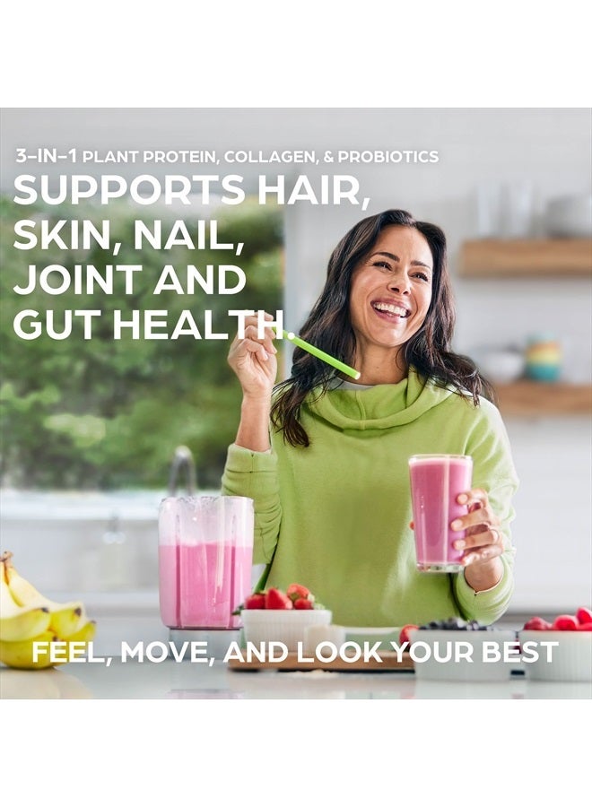 Orgain Protein Powder + Collagen, Vanilla Bean - 25g of Protein, 10g Collagen Peptides, Type I & III, 1B CFU Probiotics, Supports Hair, Skin, Nail, Joint & Gut Health, Gluten Free - 1.6lb - Image 3