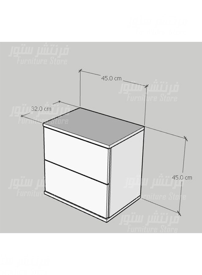 Mini room, a small modern room, consisting of a modern bed - 150 cm wide, a dresser with a glass frame and 2 nightstands, from Furniture Store. - Image 3