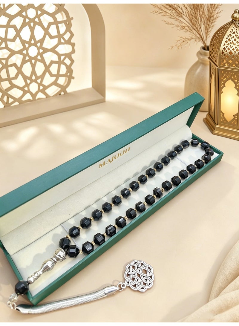 MAJOOD 33 Natural Agate Prayer Beads/Tasbih/10MM - Image 5