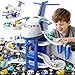MSKOLER Airplane Toys for Toddlers 24  Boy Toy Car Race Tracks for Kids Ages 35 with 8 Small Car Toys Toddlers Educational Toy Birthday Gifts for Boys 35 - Image 2