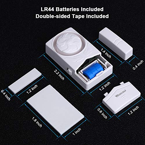 WSDCAM Wireless Home Security Alarm - 4-in-1 Magnetic Door & Window Alarm, 10 Pack, 110 dB Loud, Close Door Reminder - Image 5