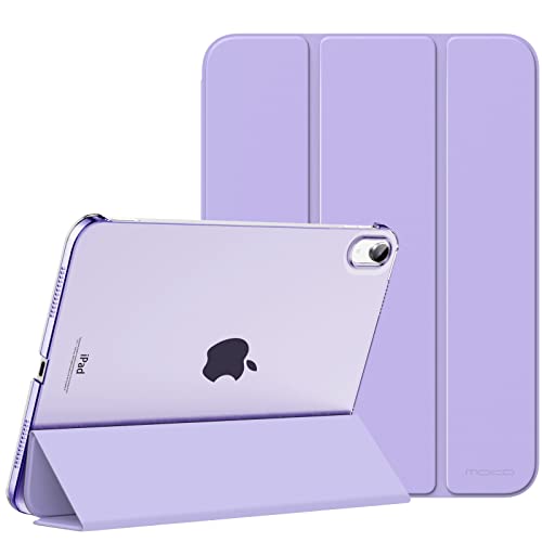 MoKo for iPad (A16) 11th Generation Case 11 Inch 2025, iPad 10th Generation Case 10.9 Inch 2022, Slim Stand Hard PC Translucent Back Shell Smart Cover, Support Touch ID, Auto Wake/Sleep,Lilac Purple - Image 1
