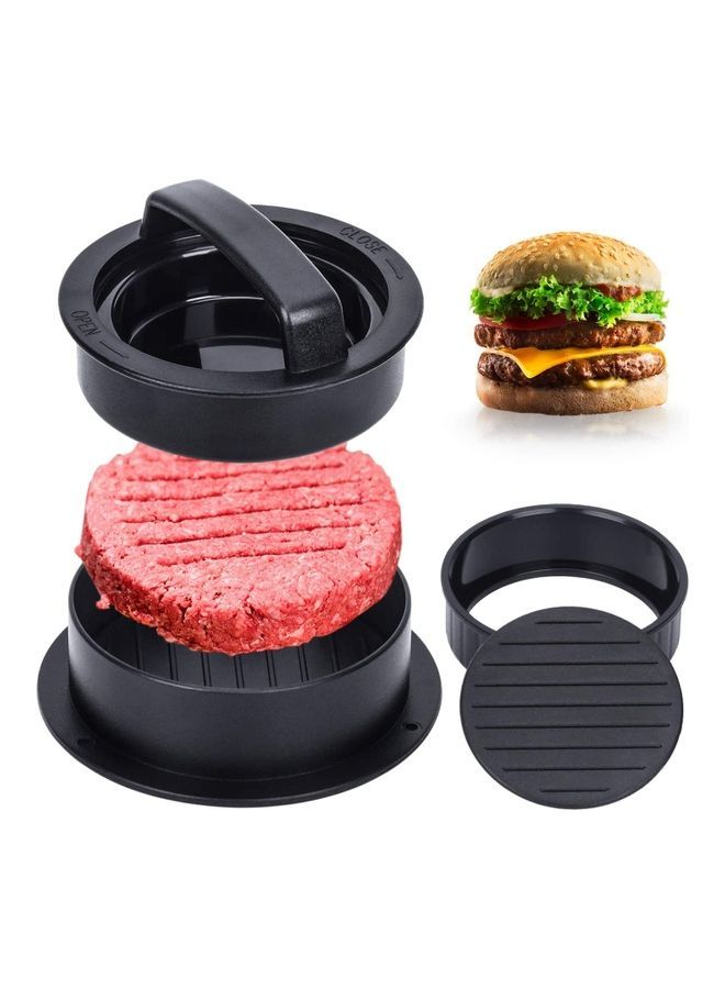 نيبمينينت صانع فطائر الهامبرجر 3 في 1 أسود - Image 1