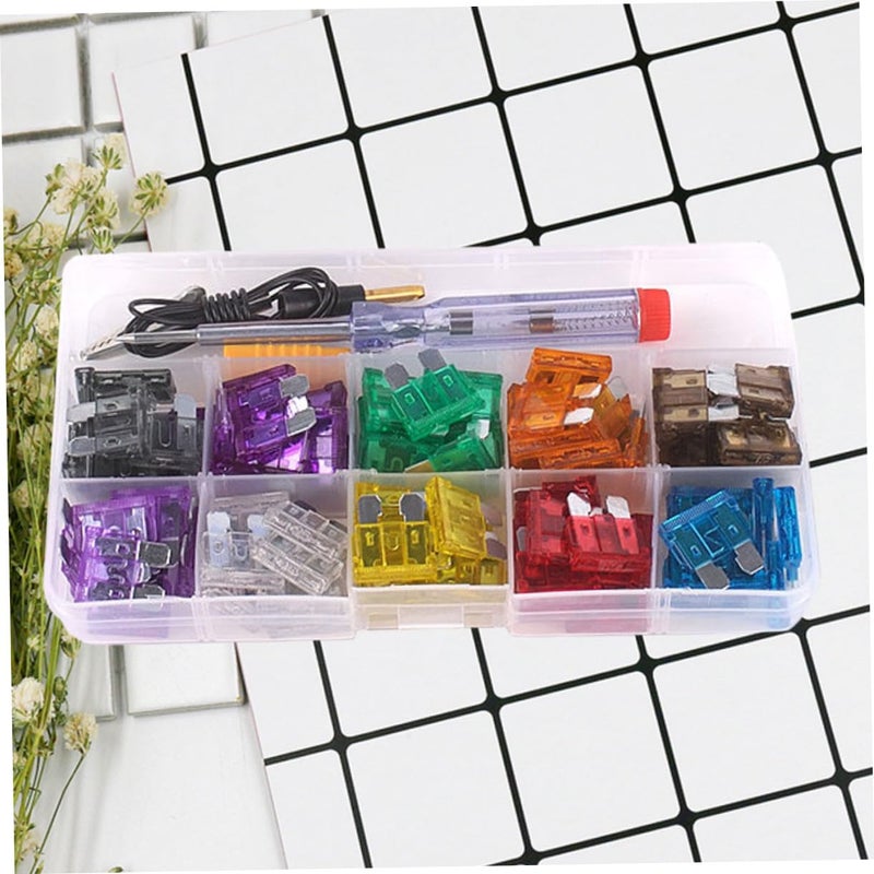 Car Fuse Assortment Kit 102-pcs 2a to 35a Auto Fuse Box with Test Pencil for Vehicle Electrical Replacement - Image 4