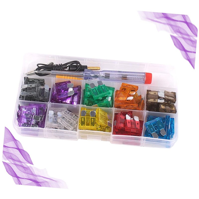 Car Fuse Assortment Kit 102-pcs 2a to 35a Auto Fuse Box with Test Pencil for Vehicle Electrical Replacement - Image 5