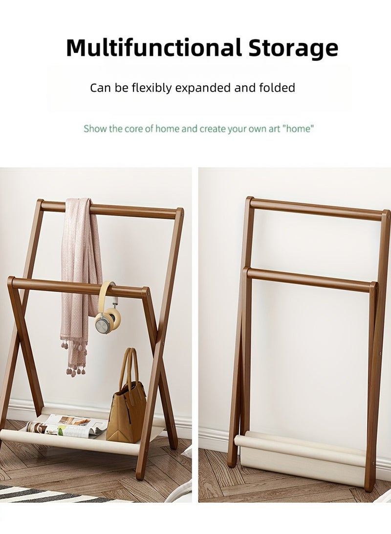 EzzySo حامل ملابس قائم متعدد الوظائف منظم تخزين مثلثي للغرفة - Image 5