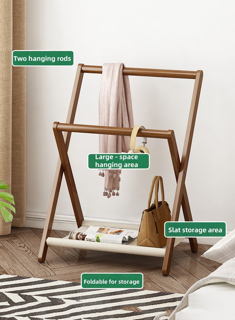 EzzySo حامل ملابس قائم متعدد الوظائف منظم تخزين مثلثي للغرفة - Image 3