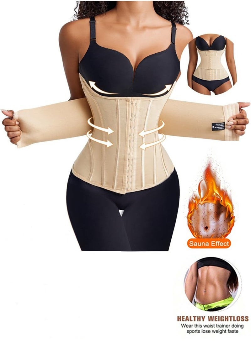 يوڠام حزام تنحيف الخصر القابل للتعديل للنساء - مشد للبطن - غلاف بخصر قابل للتعديل - كورسيه بثلاثة صفوف من الخطافات - حزام تنحيف وتنحيف البطن - مريح وقابل للتنفس - Image 1