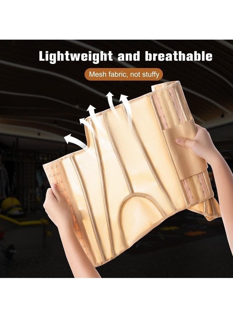 يوڠام حزام تنحيف الخصر القابل للتعديل للنساء - مشد للبطن - غلاف بخصر قابل للتعديل - كورسيه بثلاثة صفوف من الخطافات - حزام تنحيف وتنحيف البطن - مريح وقابل للتنفس - Image 5