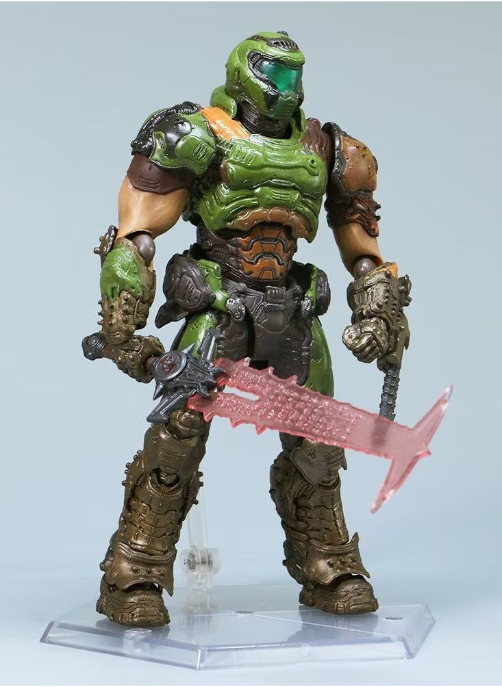 null - Figma SP-140 Doom Eternal Demon Slayer Action Figure, PVC Material, Approx. 16cm - Image 1