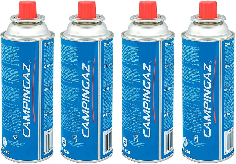 CAMPINGAZ Compact Butane Gas Canister, Perfect for Camping & Outdoor Cooking (Blue, 4) - Image 1