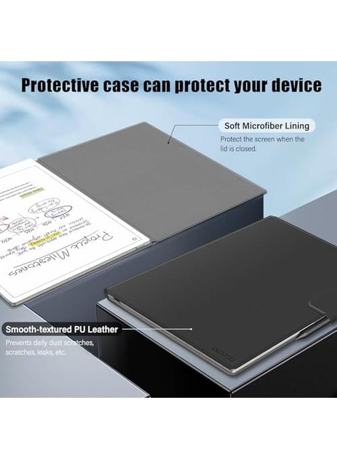 11.8" Remarkable Paper Pro Tablet Color Display Paper Tablet (Released In 2024) Folio Design With Bulit In Magnet Leather Cover With Auto Wake Sleep Function.