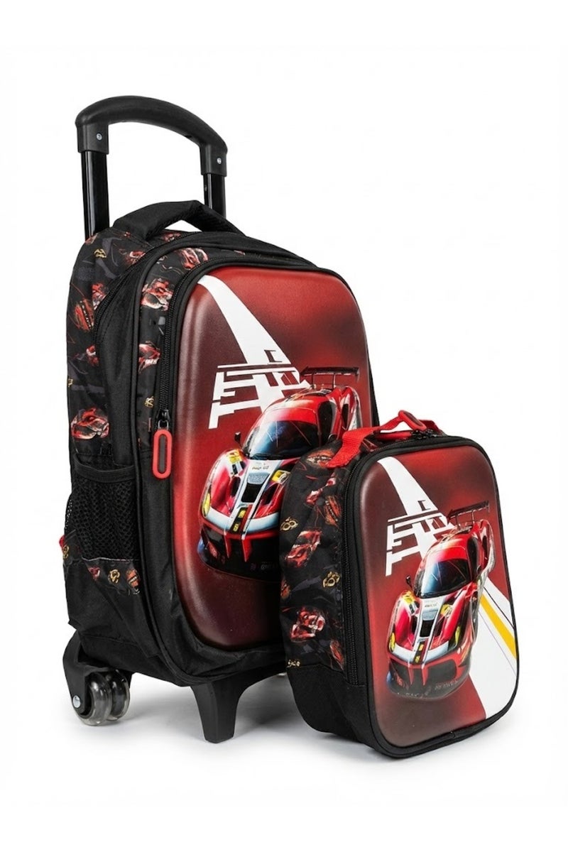 Aspire Books Car-Themed School Backpack for Kids 18 Inch  – Fun, Durable, and Spacious - Image 1