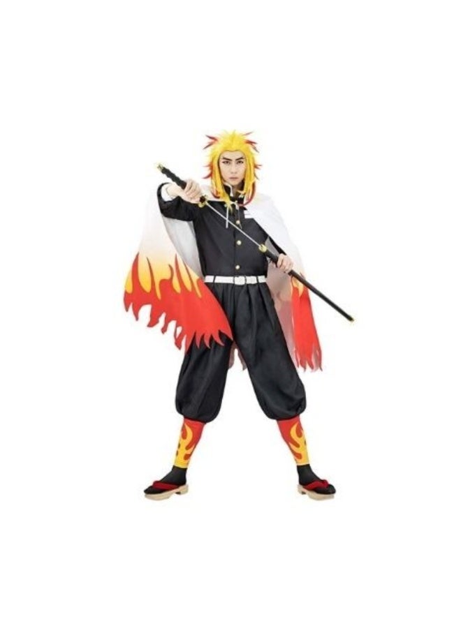 Demon Slayer Kyojuro Rengoku Cosplay Adult Costume by Dirolvon
