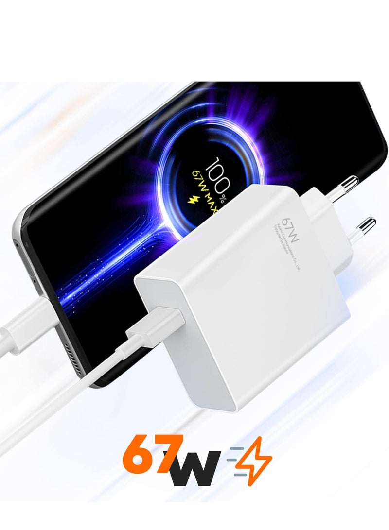 MUNTAQI Xiaomi Original Xiaomi USB 67W Wall Charger with USB to USB-C Cable included - Image 3