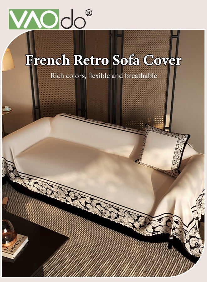 فاو دو أغطية أريكة لثلاثة وسائد أريكة سميكة قابلة للتهوية واقي أريكة مقطعي غطاء أريكة للحيوانات الأليفة أغطية أريكة 180 × 300 سم - Image 2