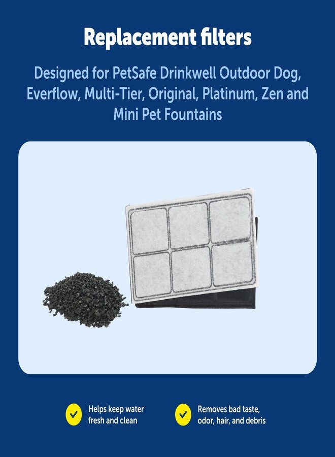 بيت سيف فلاتر كربون بديلة ممتازة من PetSafe Drinkwell، فلاتر نوافير مياه للكلاب والقطط، عبوة من 12 قطعة - Image 5