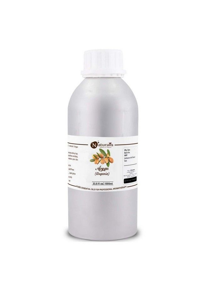 Naturalis - Essence Of Nature Pure Cold Pressed Moroccan Argan Oil For Hair Skin Antiageing & Face Care 1000Ml - Image 1