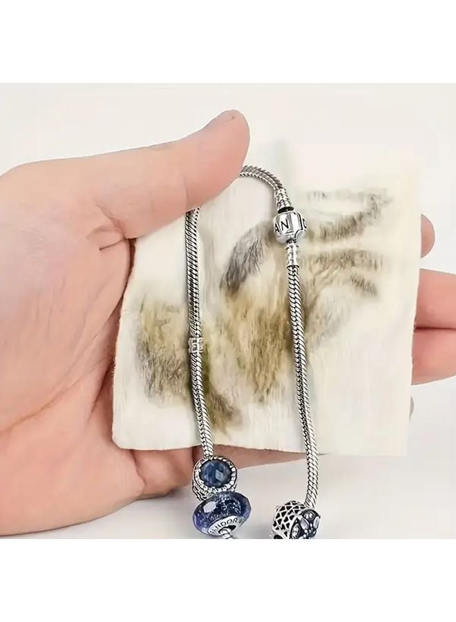 10 قطع من قمصان التلميع الصفراء للمجوهرات والخواتم والقلادات المضادة للأكسدة والتنظيف - Image 2