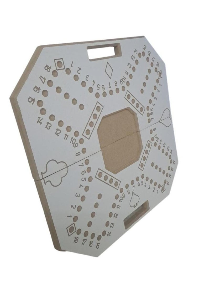 Generic - Wooden Jakaroo Card and Board Game 4 Players for More Fun Size 38cm/57cm - Image 1