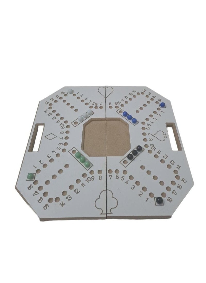 Generic - Wooden Jakaroo Card and Board Game 4 Players for More Fun Size 38cm/57cm - Image 1