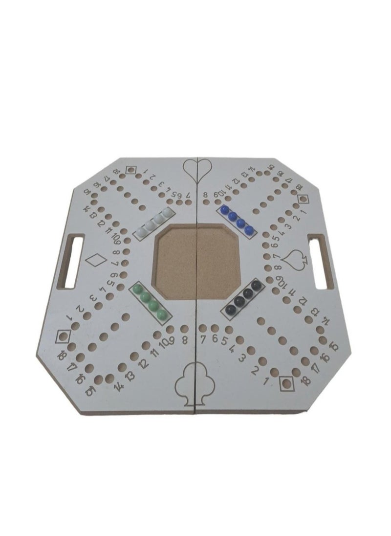 Generic - Wooden Jakaroo Card and Board Game 4 Players for More Fun Size 38cm/57cm - Image 1