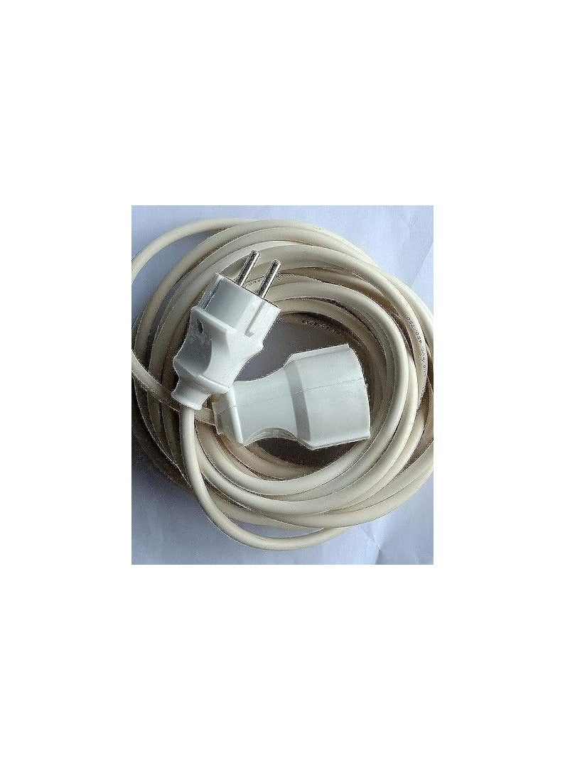 وصله سلك كهرباء ٢ مم معتمد ترمو بلاستيك طول ١٥ متر للاحمال الشاقه مزوده بفيشه دكر ونتايه