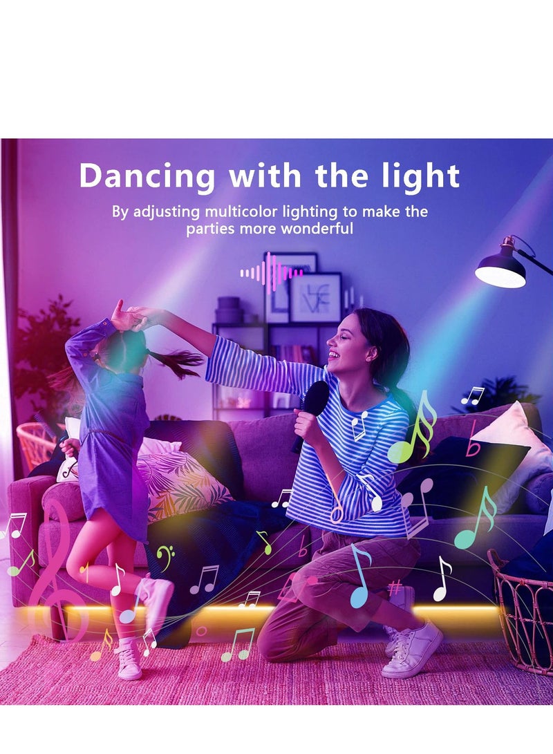 أرابايت مصباح ذكي، مصباح LED WiFi ذكي 10 وات، مصباح RGB متغير الألوان، يدعم التحكم عن بعد عبر التطبيق، والتحكم الصوتي، والتشغيل عن بعد، مصباح E27 قابل للربط، لا يحتاج إلى بوابة (عبوة من 4 قطع) - Image 5