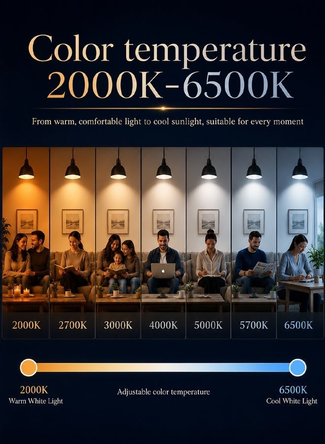 10W Smart WiFi & Bluetooth LED Bulb – Dimmable RGB (16 Million Colors), Compatible with Google Home & Alexa, Multiple Modes, Energy-Saving, E27 Smart Bulb - Image 3