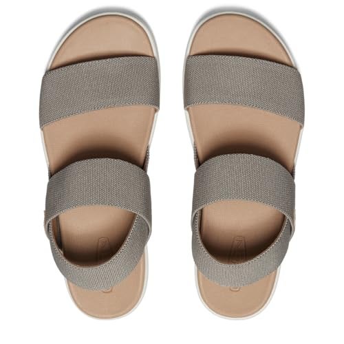 KEEN Women's Elle Backstrap Casual Platform Open Toe Wedge Sandals,Brindle/Birch,6.5 - Image 5