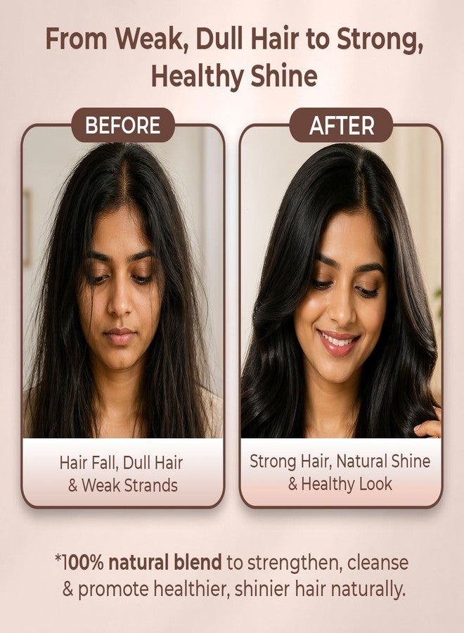 Sanfe Herbal Care Hair Powder | 200gm | Amla Reetha Shikakai Bhringraj | Pack of 4 - Image 2
