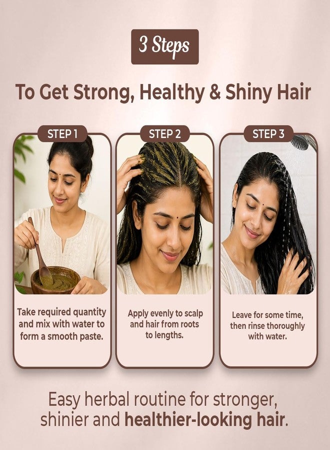 Sanfe Herbal Care Hair Powder | 200gm | Amla Reetha Shikakai Bhringraj | Pack of 4 - Image 5