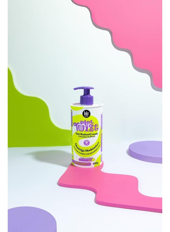 Lola from Rio كريم تصفيف الشعر بزبدة المكسرات من بلوت تويست مع زبدة المانجو وزيت البرازيل - يرطب بعمق، يتحكم في التجاعيد ويحدد التجاعيد لإنهاء ناعم (480 غ)  - Image 3