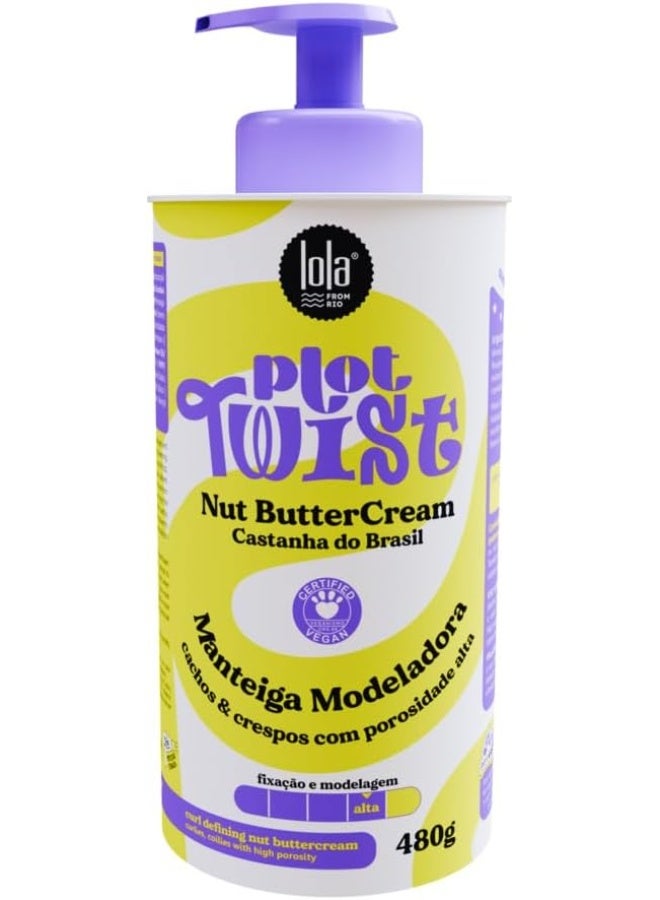 Lola from Rio كريم تصفيف الشعر بزبدة المكسرات من بلوت تويست مع زبدة المانجو وزيت البرازيل - يرطب بعمق، يتحكم في التجاعيد ويحدد التجاعيد لإنهاء ناعم (480 غ)  - Image 1