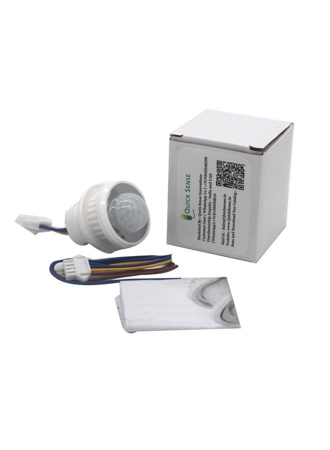 Quick Sense(QS-05B Mini Motion Sensor Light Switch 110-220V PIR Sensor Smart Detection Time Delay Adjustable Infrared Induction Detector - Image 4