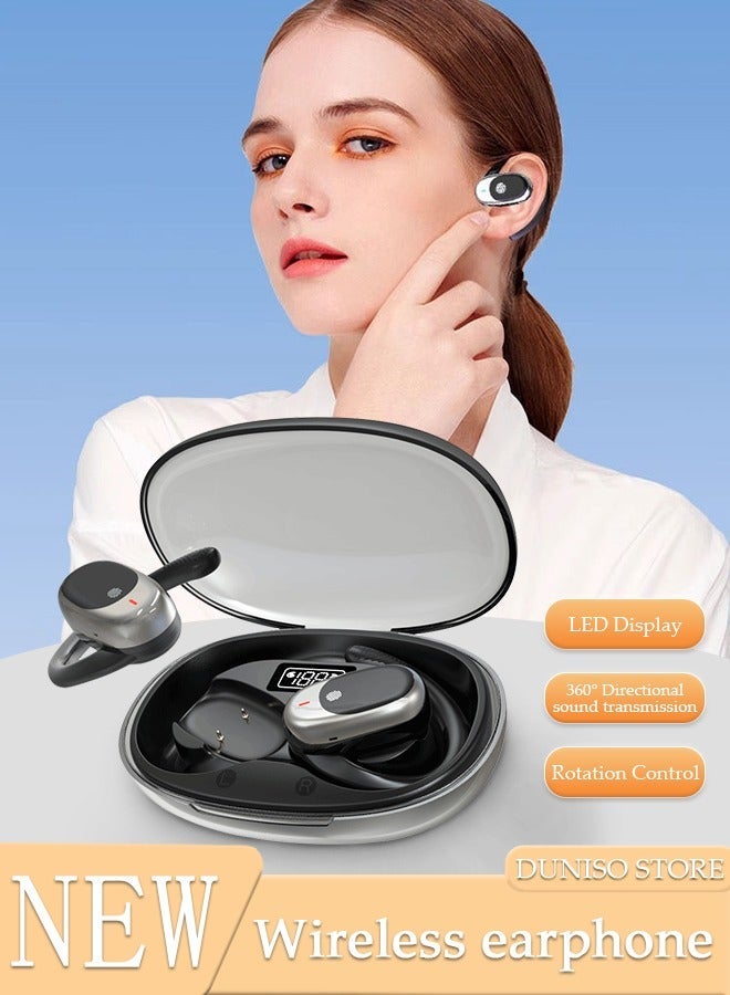 DUNISO Wireless Earbuds Bluetooth 5.3 Headphones Wireless Charging Case Sports Ear Buds Touch Control LED Power Display Built-in Mic Headset Waterproof Earphones in-Ear for IOS and Android - Image 1