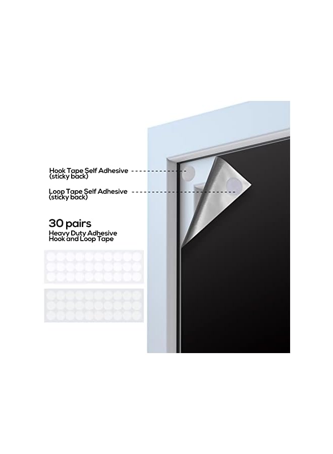 The Bros Portable Blackout Shades (118" x 57") 100% Blackout Material Temporary Blackout Blinds/Curtains for Baby Nursery, Bedroom, Window, Dorm Room, Office or Travel Use - Image 4