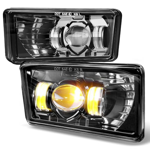 Riasdy Upgrade 2PCS Yellow LED Fog Lights for 2007 2008 2009 2010 2011 2012 2013 2014 2015 2016 Silverado 2007-2015 Suburban Fog Lamp Accessories Tahoe 2007-2013 Avalanche GMC Yukon led fog light assembly - Image 1
