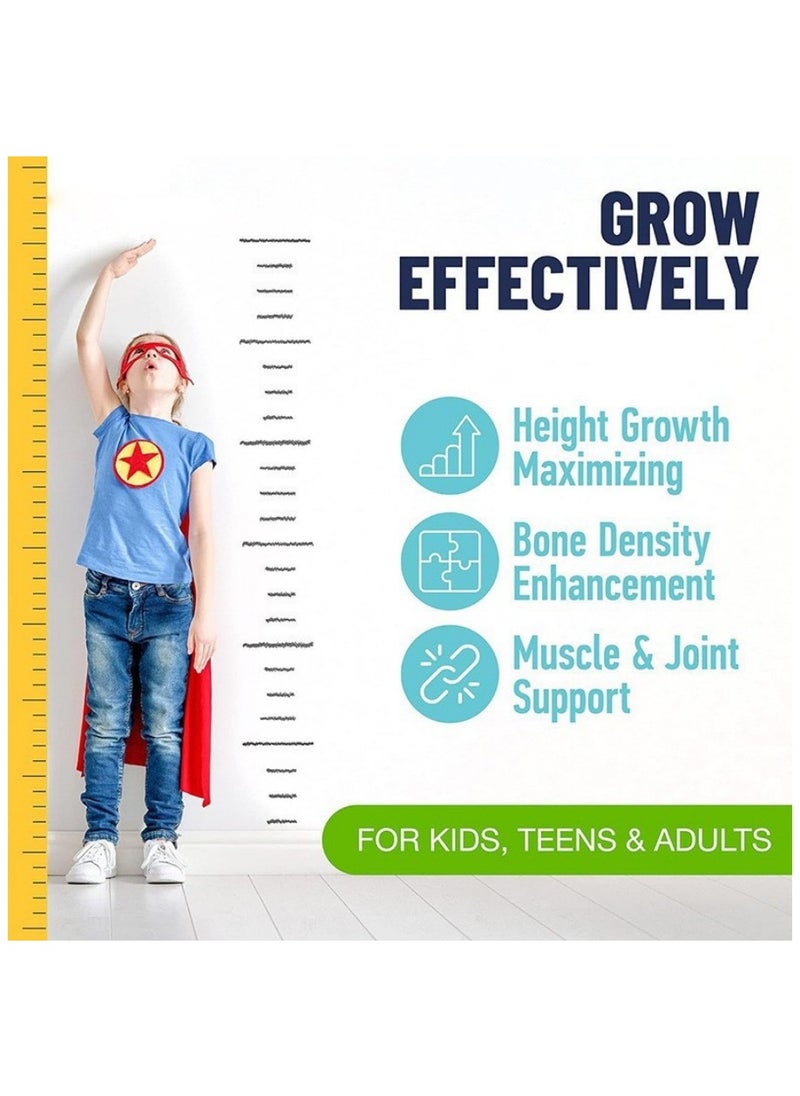 locred Height Growth Maximizer - Reach Natural Height - Promote Bone Growth， Grow Taller Supplement for Adults & Kids - Height Increase Pills -Maximum Height Growth Formula to Get Taller，Extend Legs Bones  - Image 4
