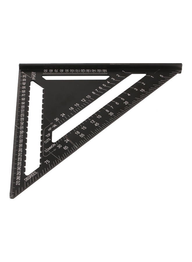 NIBEMINENT Metric Triangle Ruler Black 18.5x2.3x18.5cm  - Image 2