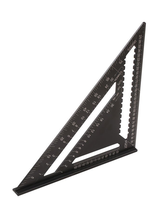 NIBEMINENT Metric Triangle Ruler Black 18.5x2.3x18.5cm  - Image 4