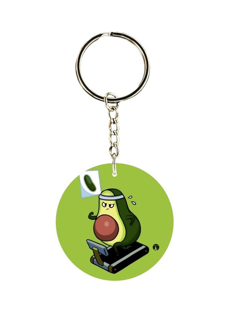 RKN Avocado Cartoon Printed Keychain