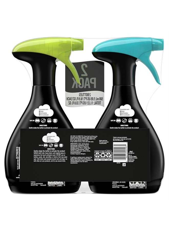 febreze - Fabric Spray, Unstopables Touch Fabric Refresher Spray, Odor Fighter for Strong Odor, Fresh & Paradise, 16.9 Oz (2 Count) - Image 1