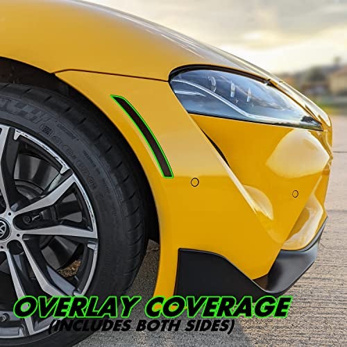 SlickMod PreCut Vinyl Smoke Tint for 2020-2023 Toyota GR Supra Side Marker (20% Dark Smoke, 3. Front & Rear Side Marker) - Image 2